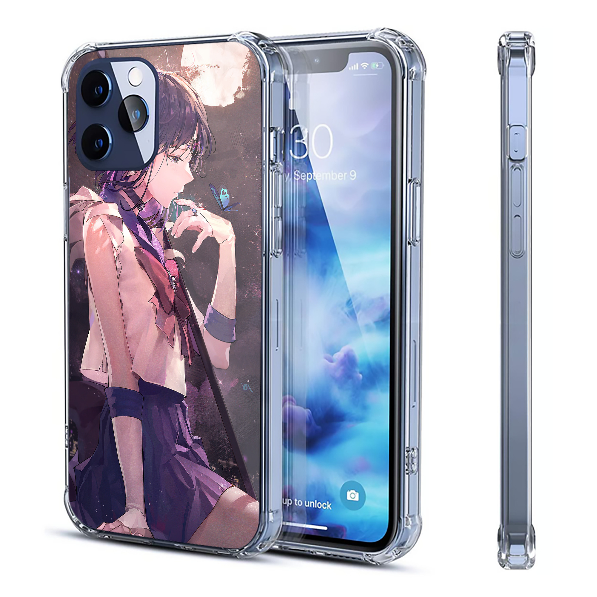 （画像用） 美少女戦士セーラームーン Sailor Moon 【iPhone 12シリーズ対応】透明スマホケース（クリアソフトケース）